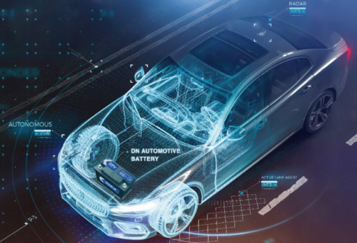 DN오토모티브 차량용 배터리 개념도. [DN오토모티브]