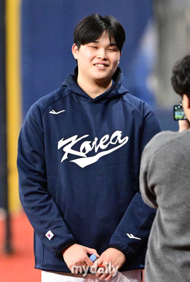 2024년 11월 1일오후 서울 고척스카이돔에서 진행된 대한민국 야구대표팀 -쿠바의 연습 경기. 최지민/마이데일리