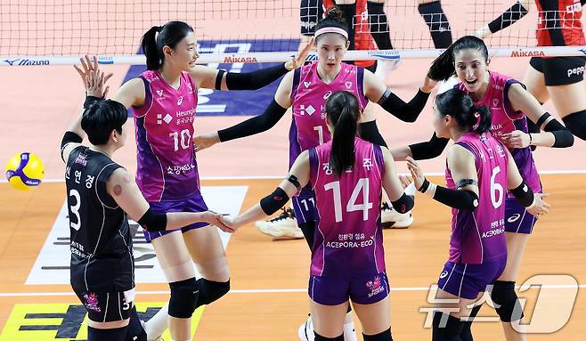 2위 현대건설과 맞붙는 흥국생명. /뉴스1 DB ⓒ News1 이동해 기자