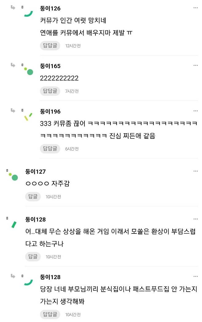 데이트할 때 맥도날드, 김밥천국 이런데 가?
