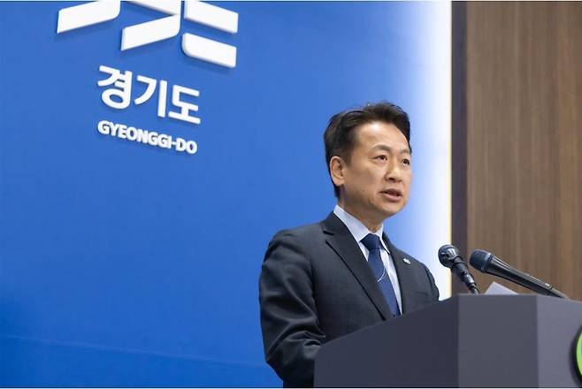 21일 고영인 경기도 경제 부지사가 도청 브리핑룸에서 "서울 편입을 추진하는 구리시로의 GH(경기주택도시공사) 이전 백지화를 검토하고 있다"라고 밝혔다.경기도 제공