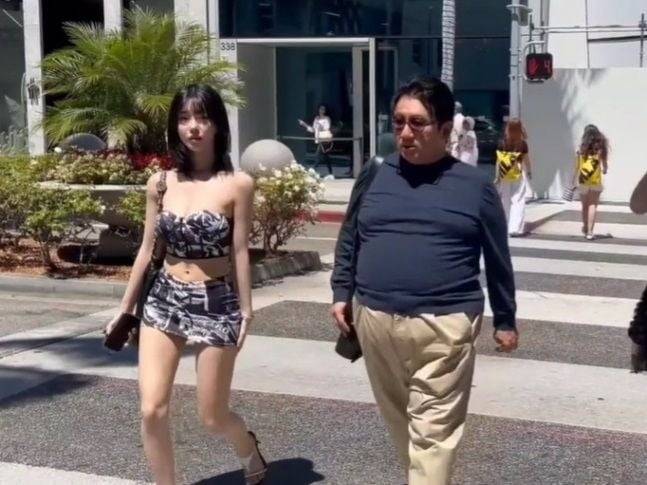 BJ 과즙세연, 방시혁 하이브 의장  /사진=유튜브 채널 'I am Walking'갈무리