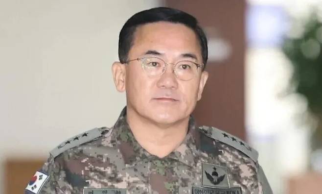 여인형 방첩사령관이 지난해 12월7일 오전 서울 여의도 국회에서 열린 정보위원회 전체회의에 출석하고 있다. 연합뉴스