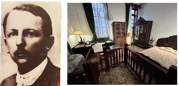 ▲마링과 춘원 내부에 있는 그의 집무실 ⓒ사진 윤세병