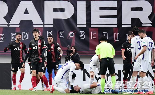 22일 상암동 서울월드컵경기장에서 열린 'K리그1 2025' FC서울과 FC안양의 경기. 후반 추가골을 성공시킨 FC서울 루카스. 상암=송정헌 기자songs@sportschosun.com/2025.02.22/