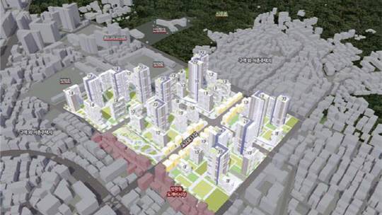 서울시 도봉구 방학동 718번지 모아타운 조감도. [서울시 제공]