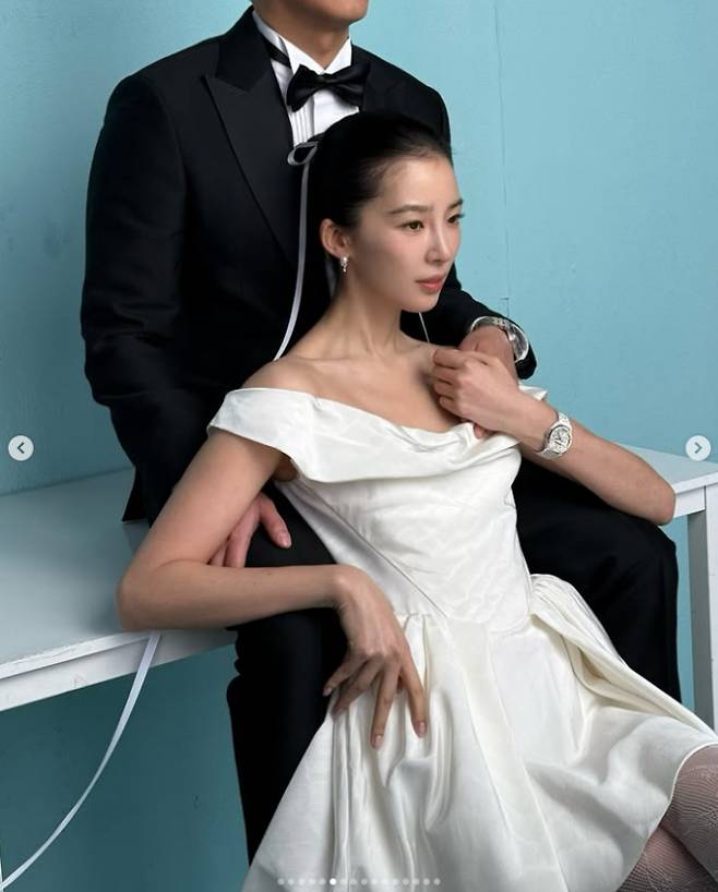 모델 아이린이 웨딩 촬영 현장을 공개했다. /사진=아이린 인스타그램