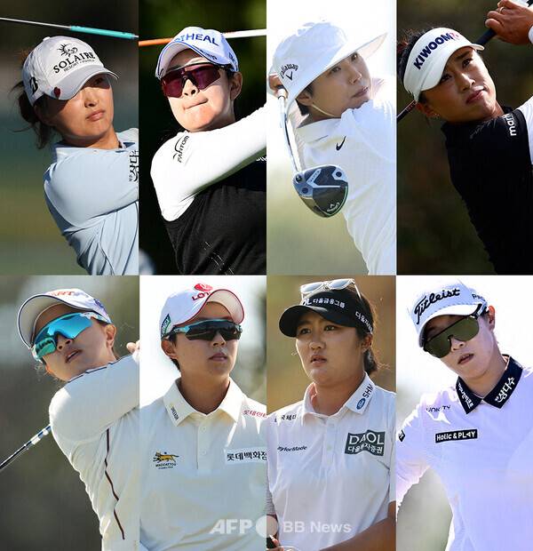 2025년 미국여자프로골프(LPGA) 투어 혼다 LPGA 타일랜드 골프대회에 출전한 고진영, 김아림, 이소미, 양희영, 김세영, 김효주, 유해란, 임진희 프로. 사진제공=ⓒAFPBBNews = News1