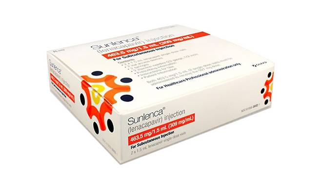 길리어드 레나카파비르 성분 장기지속형 주사제 '선렌카'/사진=길리어드 사이언스 제공