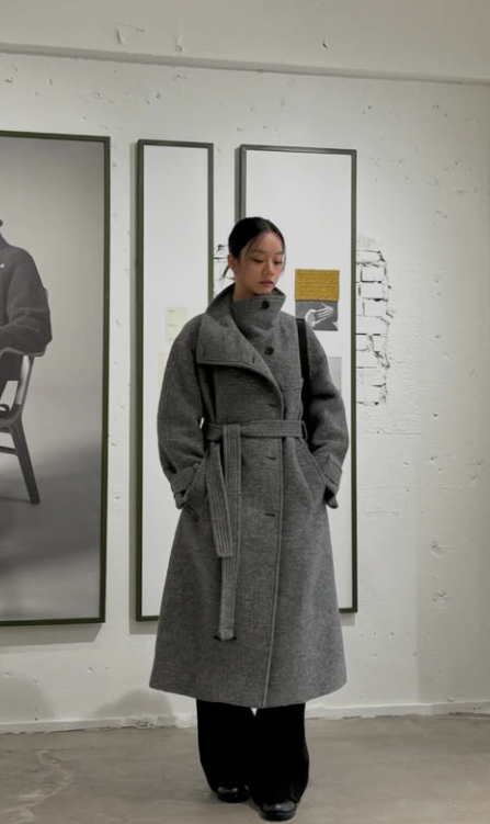 혜리 그레이 롱 코트