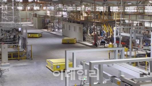 △로봇자동화 사업부문 자동창고(사진=티엑스알로보틱스)