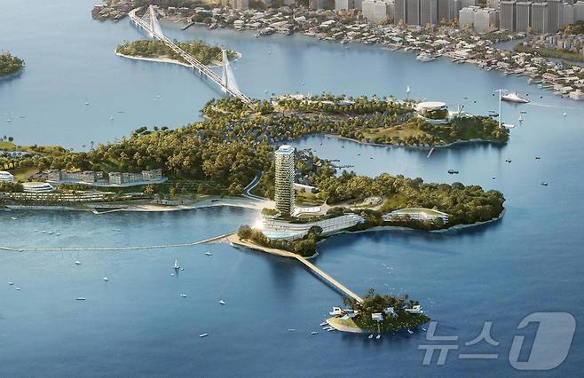 여수 경도해양관광단지 호텔 조감도