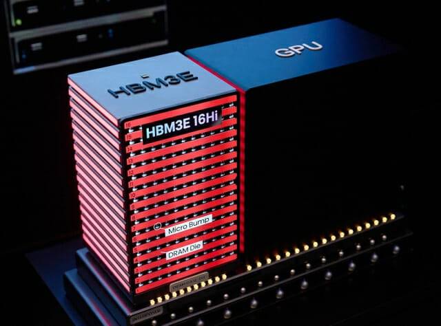 CES 2025에서 소개된 SK하이닉스의 HBM3E 16단 제품./SK하이닉스 뉴스룸