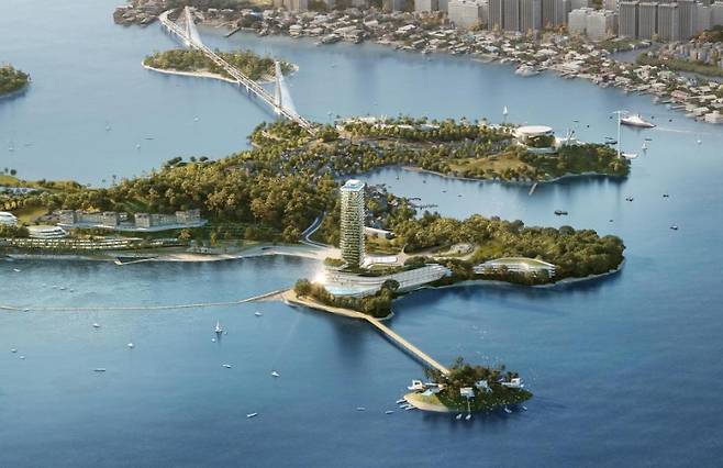 ▲ 경도 해양관광단지 호텔 조감도 [광양만권경제자유구역청]&nbsp;