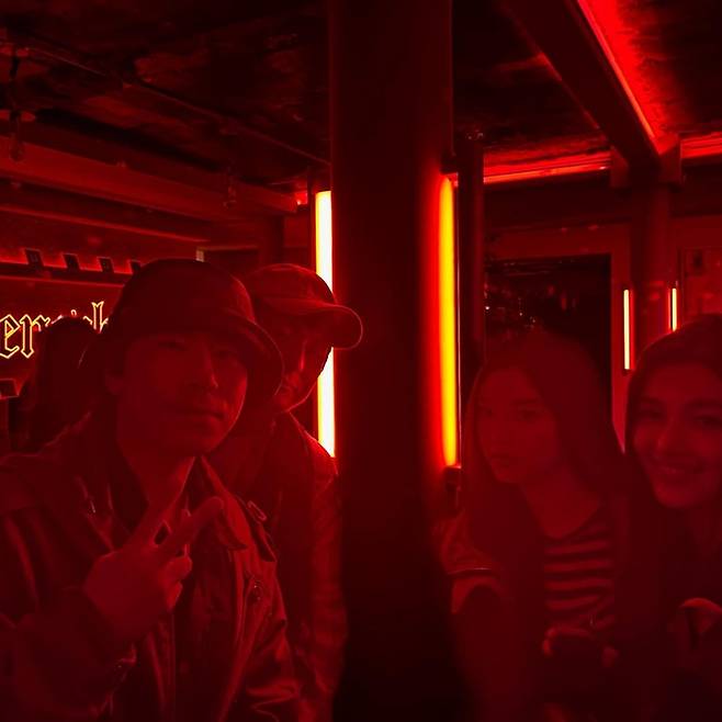 이시언, 기안84, 강해린, 다니엘(왼쪽부터). 이시언 SNS 캡처