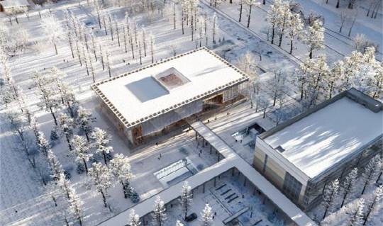 국가기록박물관 설계공모 당선작 '네 개의 뜰 사계를 담은 자연의 기록' 조감도. 행복청 제공