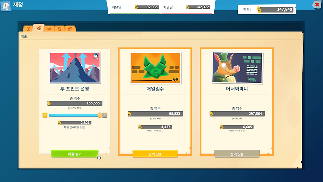 ▲ 대출 돌려막기 따갚되 발동, 현실에서는 따라하지 말자