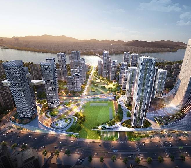 서울 송파구 잠실주공5단지 재건축 조감도 가안. [조합 제공]