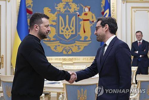 24일 키이우 찾은 스테판 세주르네 EU 번영·산업전략 담당 수석 부집행위원장  [EPA 연합뉴스 자료사진. 재판매 및 DB 금지]