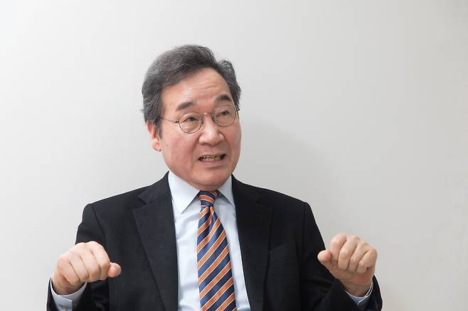 이낙연 전 국무총리가 2월27일 서울 종로구의 한 사무실에서 시사저널과 인터뷰를 갖고 있다. ⓒ시사저널 이종현