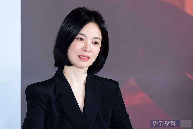 영화 '검은 수녀들' 제작보고회에 참석한 배우 송혜교. 사진=변성현 한경닷컴 기자 byun84@hankyung.com