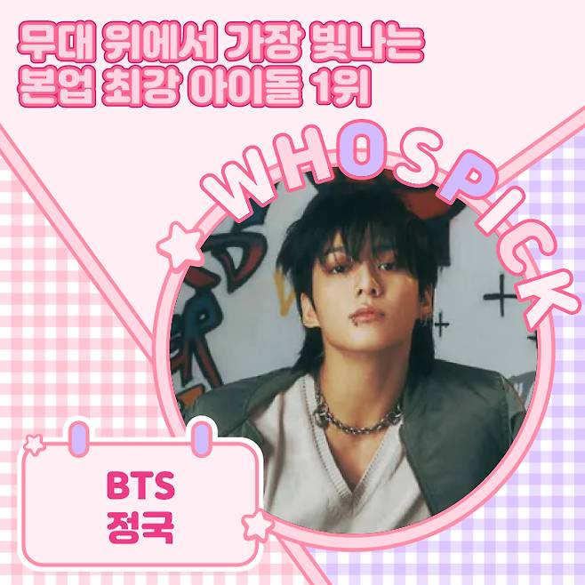 방탄소년단 정국, 무대에서 가장 빛나는 아이돌 1위..'레전드 무대 제왕'