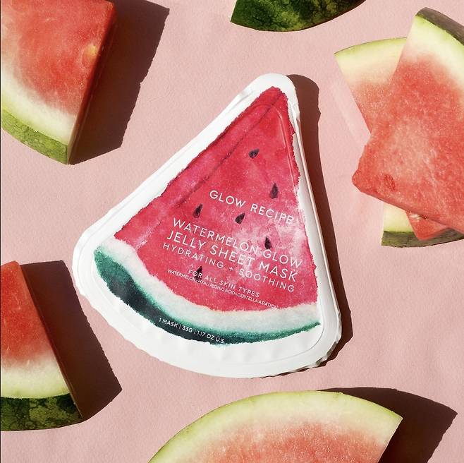 Glow Recipe's K-beauty-inspired Watermelon Glow Jelly Sheet Mask was relaunched for its 10th anniversary celebration in October 2024. (Glow Recipe)