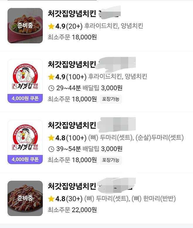 배민 클럽 처갓집 양념치킨 7000원 쿠폰 상황ㅋㅋㅋㅋ