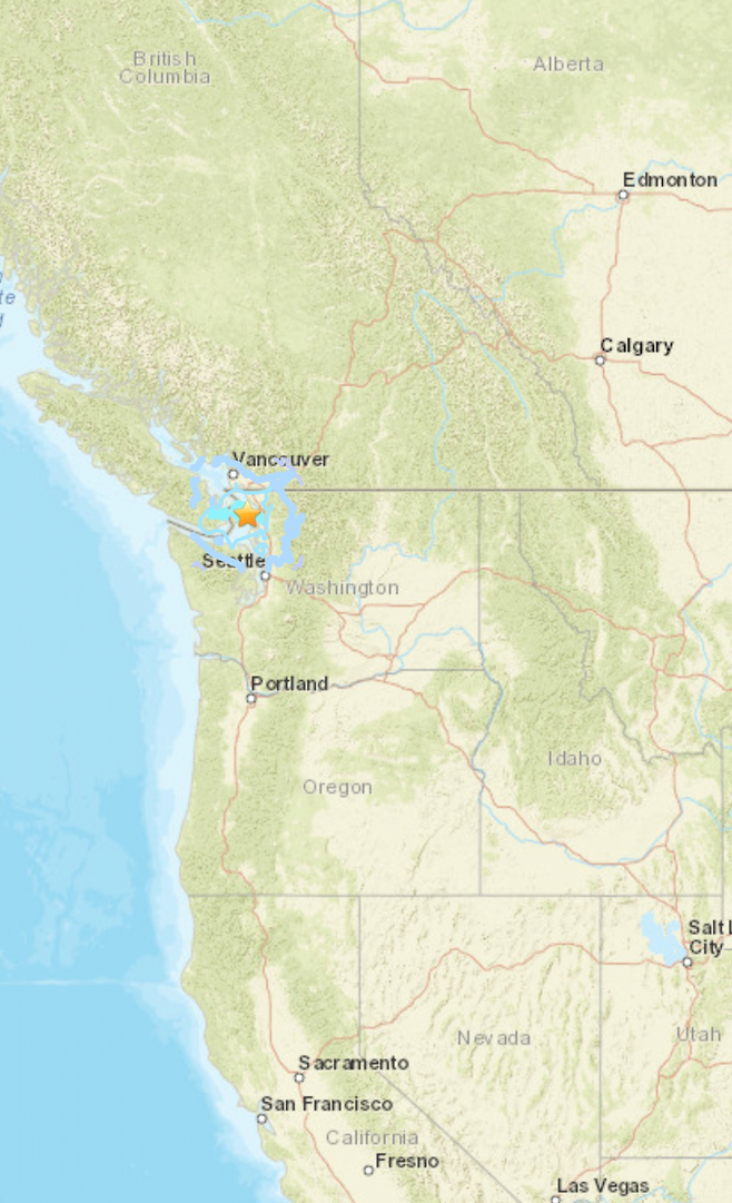 [지진 소식] 미국 워싱턴, 규모 4.5 지진 발생