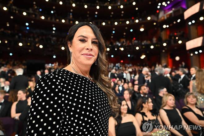 2일 오스카 시상식 참석한 배우 카를라 소피아 가스콘 [Richard Harbaugh / AMPAS / AFP=연합뉴스. 재판매 및 DB 금지]