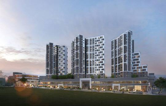 남구로역세권 도시정비형 재개발사업 투시도.  <HL디앤아이한라>