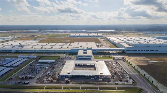 ヒュンダイモーターグループのジョージア州の新工場、ヒュンダイモーターグループ、ヒュンダイモーターグループメタプラントアメリカ（HMGMA）。写真ヒュンダイモーターグループ