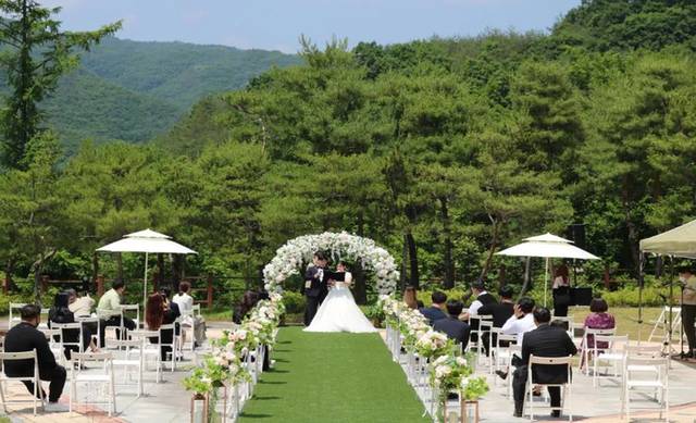 ▲ 소백산 국립공원 숲 결혼식장. 사진/환경부 제공