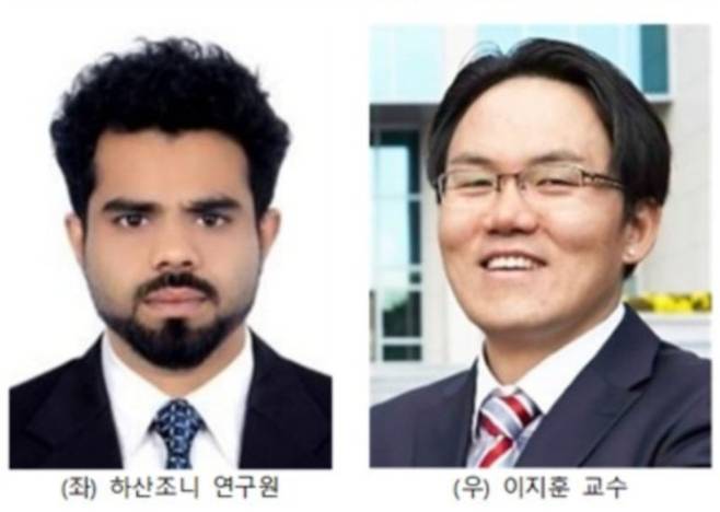 이지훈 광운대학교 전자공학과 교수(오른쪽 사진)와 하산 존니 연구원./사진제공=광운대