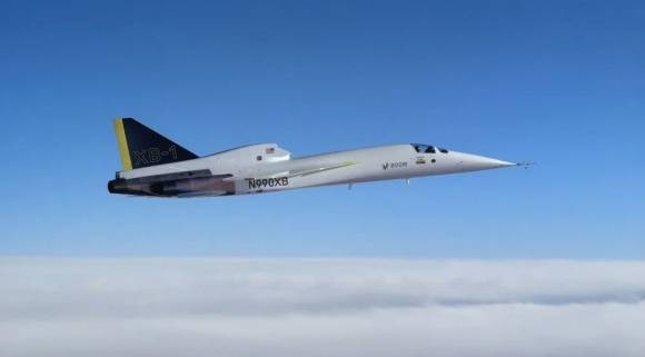 비행하는 XB-1 모습. Boom Supersonic