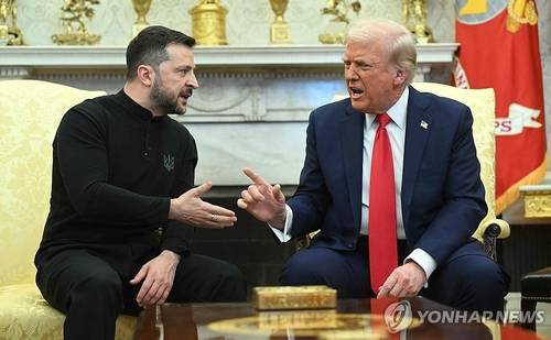 트럼프와 젤렌스키 [AFP 연합뉴스 자료사진. 재판매 및 DB 금지]
