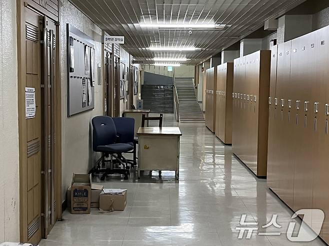 2025학년도 1학기 개강일인 4일 서울시내 한 의과대학 강의실에 적막감이 감돌고 있다. 2025.3.4/뉴스1 ⓒ News1 황기선 기자