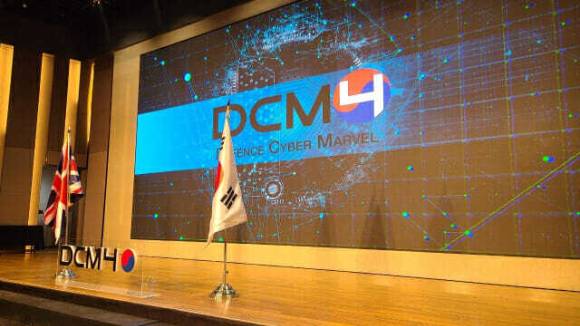 LIG넥스원이 경기도 고양시 소노캄호텔에서 진행된 다국적 사이버 방어 훈련 'DCM4'에 참가했다.  [사진=LIG넥스원]