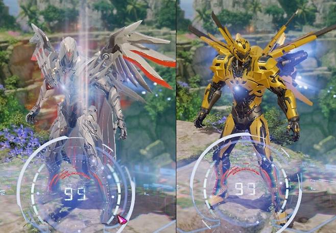 ▲ 변신 두 가지 외형 비교