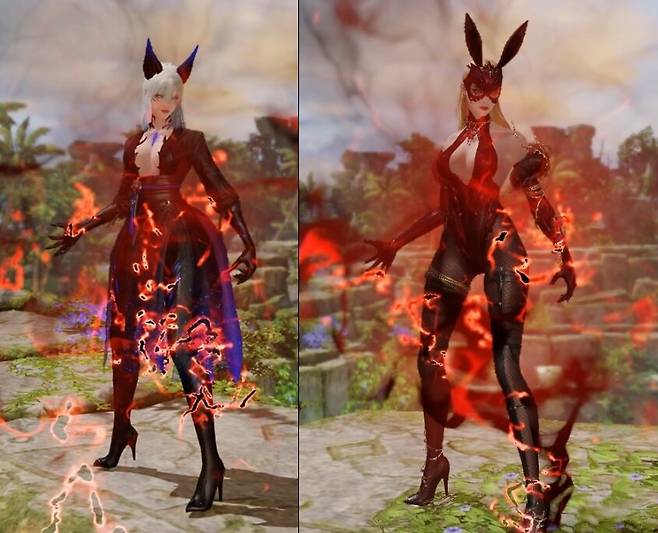 ▲ 두 스킨의 비교 스크린샷