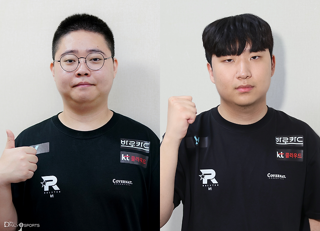 kt 롤스터 시절 박찬화(왼쪽)-곽준혁
