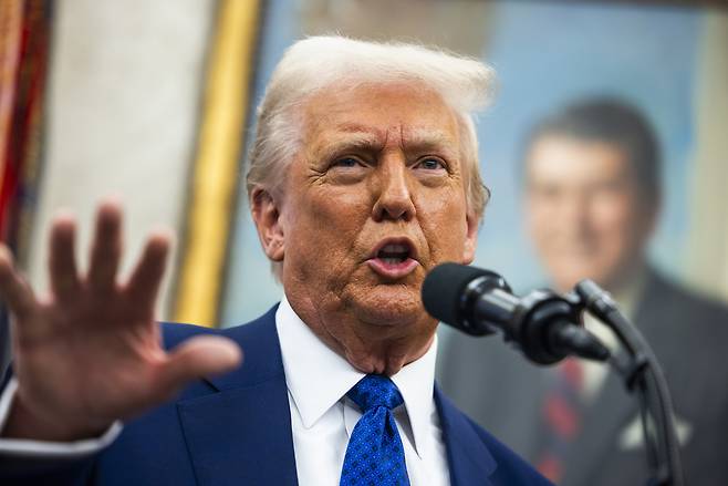 도널드 트럼프 미국 대통령. UPI연합뉴스