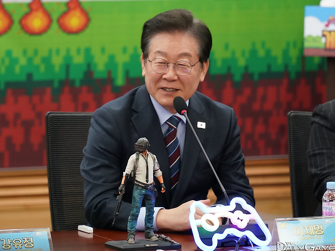 더불어민주당 이재명 대표가 게임특별위원회 출범식에 참석했다.