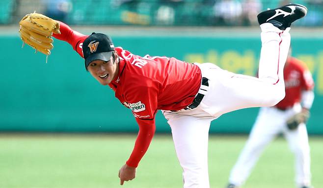 김광현의 SK 와이번스 시절. IS 포토