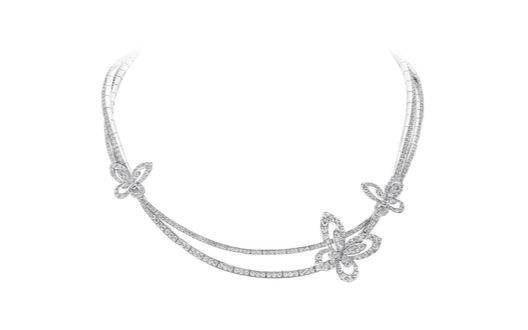 버터플라이 컬렉션 목걸이. 강인함과 자유, 기회와 행운의 메시지를 담고 있다. 사진 그라프