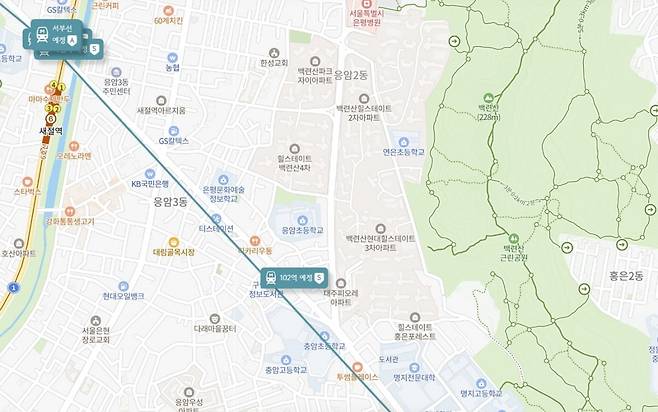 서울 은평구 응암동 일대 /리치고
