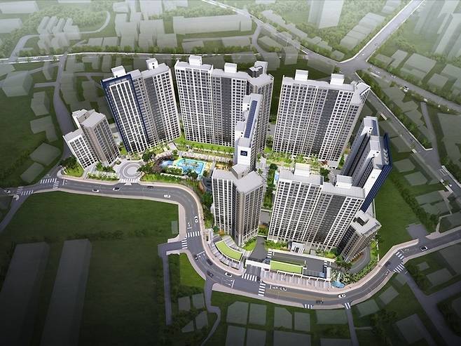 파주 문산역 3차 동문 디 이스트 센트럴 조감도 [사진 = 동문건설]