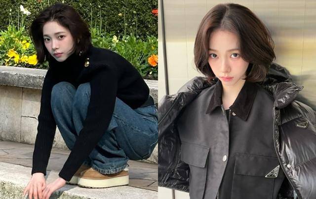 카리나 단발은 S컬과 C컬을 조합해 자연스러우면서도 멋스러운 연출이 포인트다. 카리나 SNS