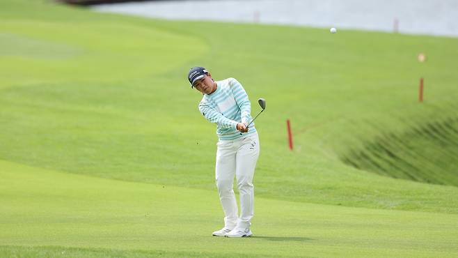 대회 이틀째 공동 선두로 올라선 하타오카 나사. [사진=LPGA]