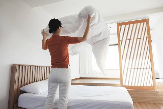 이불, 베개, 매트리스에는 집먼지 진드기가 가장 많다./사진=클립아트코리아